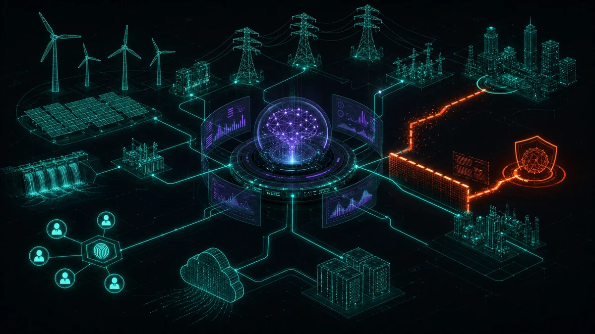 Energy telemetry feeding autonomous security triage and containment across utility systems